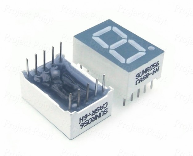 7-Segment Common Anode Display -  RED (Min Order Quantity 1pc for this Product)
