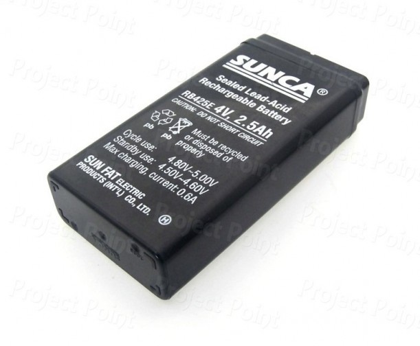 SUNCA 4V 2.5Ah SLA Battery (Min Order Quantity 1pc for this Product)