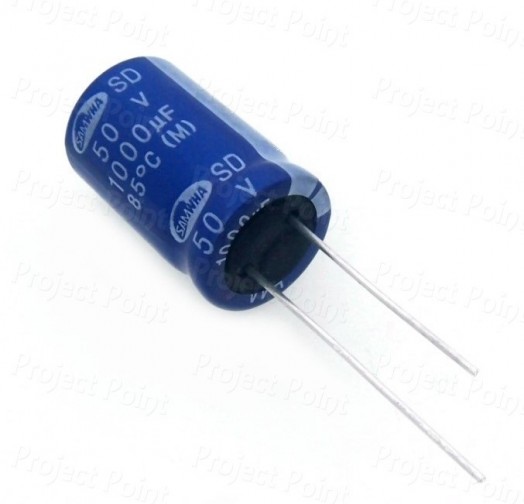 1000uF 50V Electrolytic Capacitor - Samwha (Min Order Quantity 1pc for this Product)