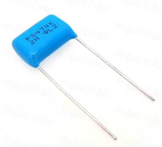 0.47uF - 470nF 500V Non-Polar Polyester Capacitor (Min Order Quantity 1pc for this Product)