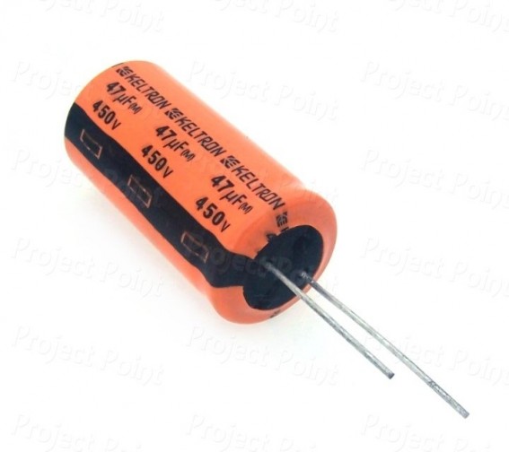 47uF 450V High Quality Electrolytic Capacitor - Keltron (Min Order Quantity 1pc for this Product)