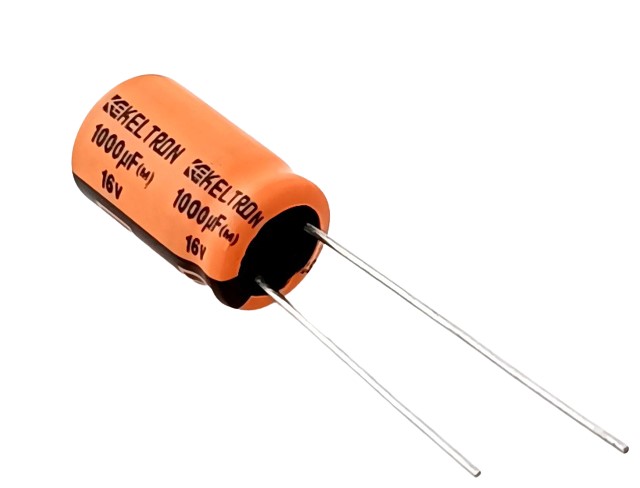 1000uF 16V High Quality Electrolytic Capacitor - Keltron (Min Order Quantity 1pc for this Product)