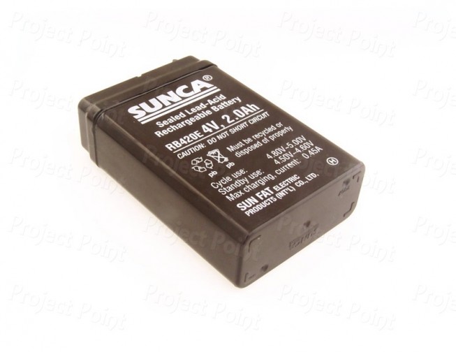 SUNCA 4V 2.0Ah SLA Battery (Min Order Quantity 1pc for this Product)
