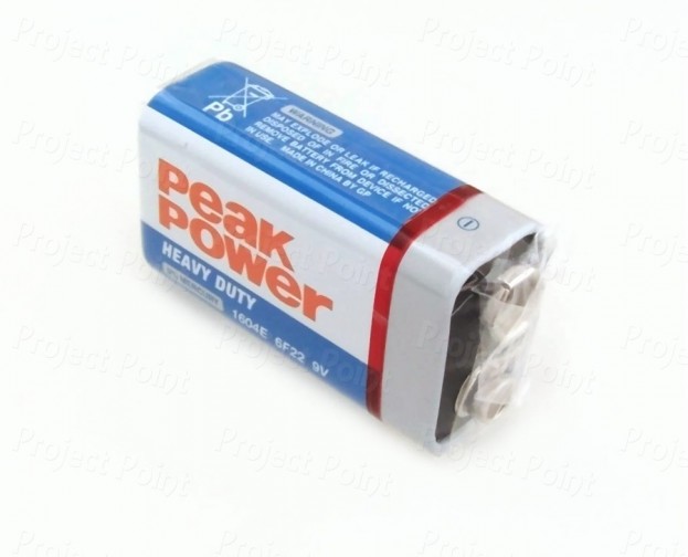 9V Peak Power Heavy Duty Battery (Min Order Quantity 1pc for this Product)