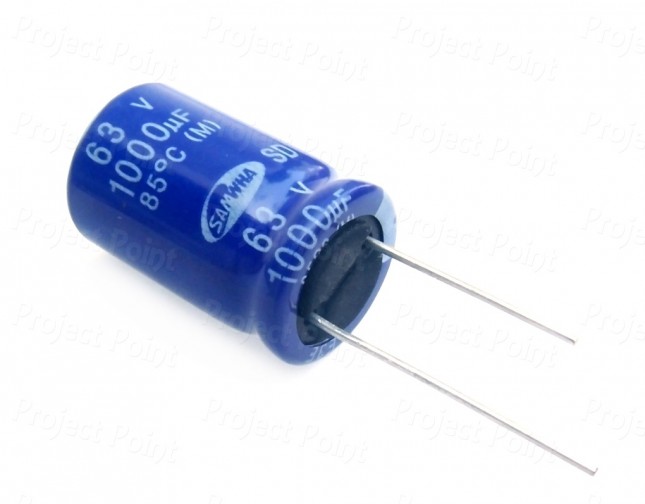 1000uF 63V Electrolytic Capacitor - Samwha (Min Order Quantity 1pc for this Product)