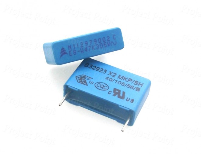 0.47uF Class X2 Box Type Capacitor (Min Order Quantity 1pc for this Product)