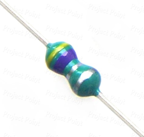 0.47uH - 470nH 0.25W Color Ring Inductor (Min Order Quantity 1pc for this Product)