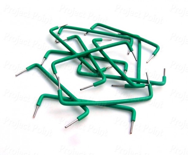 Solderless Breadboard Jumper Wires 1.5 Inch - Green 100 Pcs (Min Order Quantity 1pc for this Product)