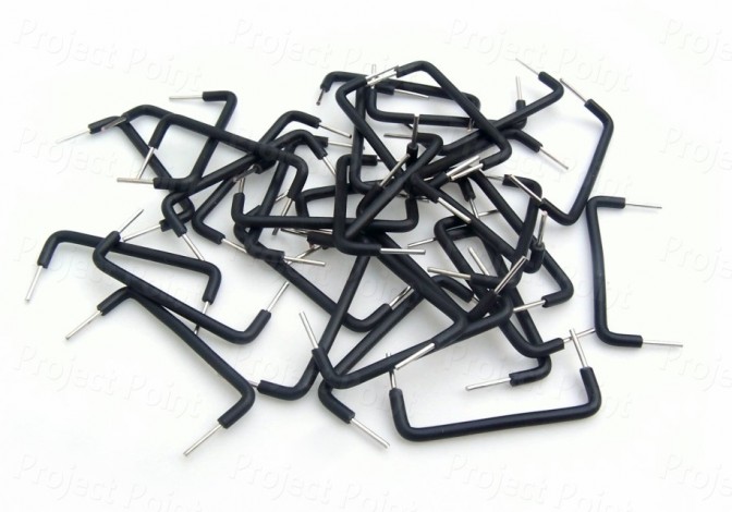 Solderless Breadboard Jumper Wires 1.1 Inch - 50 Pcs Black (Min Order Quantity 1pc for this Product)