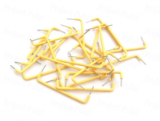 Solderless Breadboard Jumper Wires 1.4 Inch - 25 Pcs Yellow (Min Order Quantity 1pc for this Product)