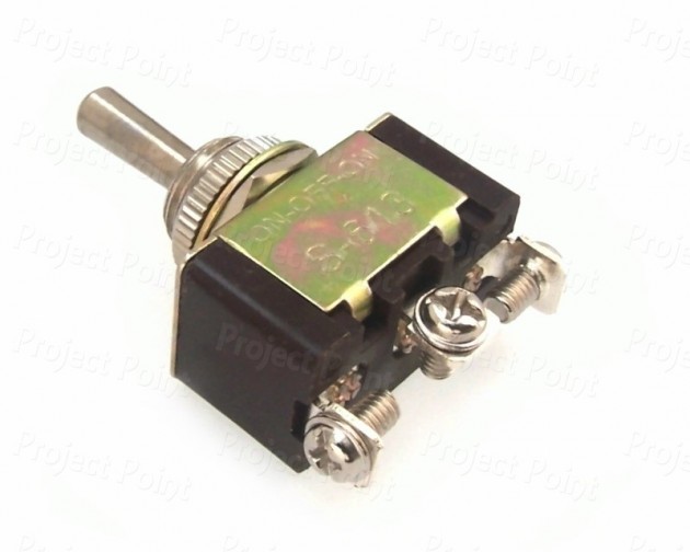 Single Pole Center-Off Heavy Duty Toggle Switch - 6A (Min Order Quantity 1pc for this Product)