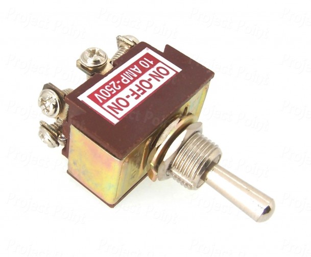 Double Pole Center-Off Heavy Duty Toggle Switch - 10A (Min Order Quantity 1pc for this Product)