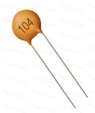 0.1uF - 100nF 50V Ceramic Disc Capacitor (Min Order Quantity 1pc for this Product)