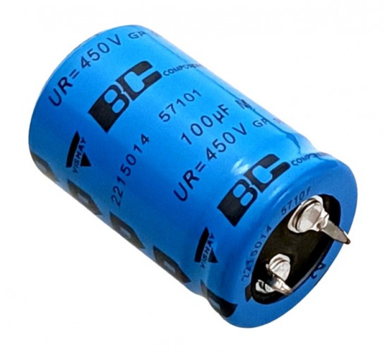 100uF 450V High Quality Electrolytic Capacitor - Vishay (Min Order Quantity 1pc for this Product)