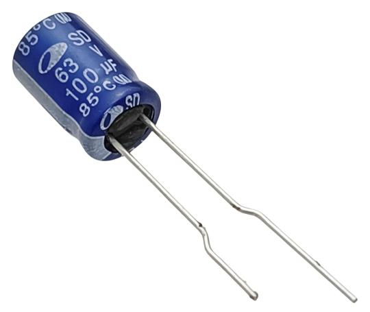 100uF 63V Best Quality Electrolytic Capacitor - PET (Min Order Quantity 1pc for this Product)