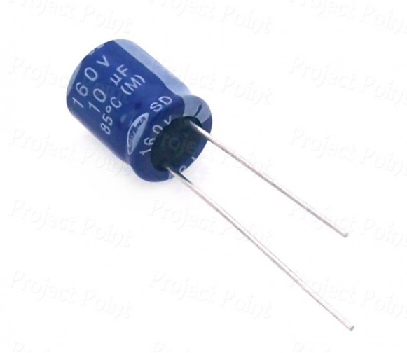 10uF 160V Electrolytic Capacitor - Samwha (Min Order Quantity 1pc for this Product)