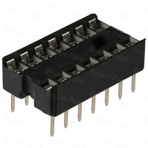 14-Pin Low Cost IC Socket (Min Order Quantity 1pc for this Product)