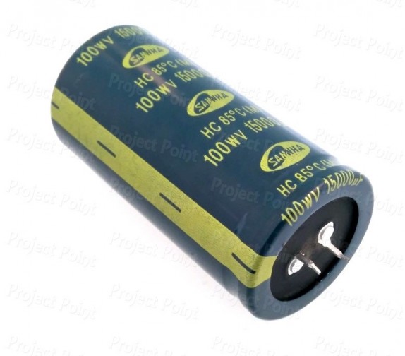 15000uF 100V High Quality Electrolytic Capacitor - Samwha (Min Order Quantity 1pc for this Product)