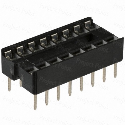 16-Pin Low Cost IC Socket (Min Order Quantity 1pc for this Product)