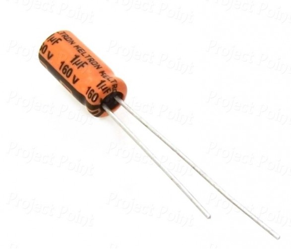 1uF 160V High Quality Electrolytic Capacitor - Keltron (Min Order Quantity 1pc for this Product)