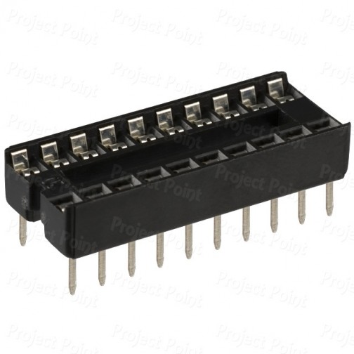 20-Pin Low Cost IC Socket (Min Order Quantity 1pc for this Product)