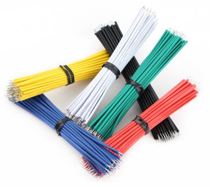 Pre cut and Pre stripped Breadboard Connecting Wires 7 Inch x 120 Pcs ...