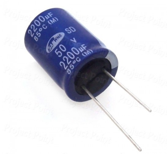 2200uF 50V Best Quality Electrolytic Capacitor - Samwha (Min Order Quantity 1pc for this Product)