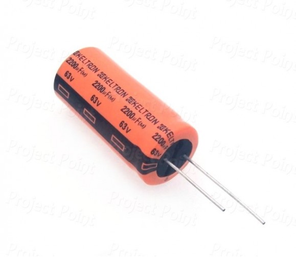 2200uF 63V High Quality Electrolytic Capacitor - Keltron (Min Order Quantity 1pc for this Product)