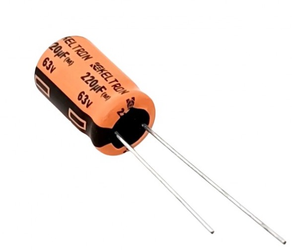 220uF 63V Electrolytic Capacitor - Keltron (Min Order Quantity 1pc for this Product)