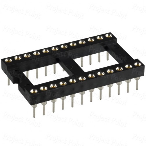 24-Pin Machined Contacts 0.6in IC Socket (Min Order Quantity 1pc for this Product)