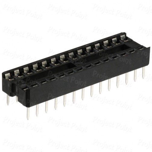 28-Pin Low Cost 0.3in IC Socket (Min Order Quantity 1pc for this Product)