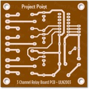 3 Channel Relay Board PCB - ULN2003
