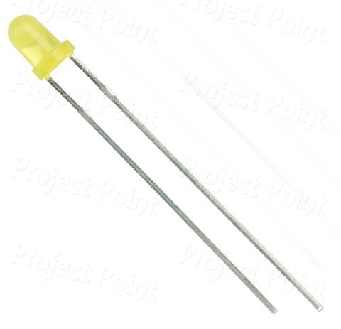 3mm High Quality Diffused Lens Dark Yellow LED (Min Order Quantity 1pc for this Product)
