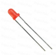 3mm High Quality Diffused Lens Red LED