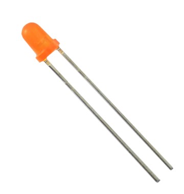 S1003-100 Stück LEDs 3mm orange diffus amber 