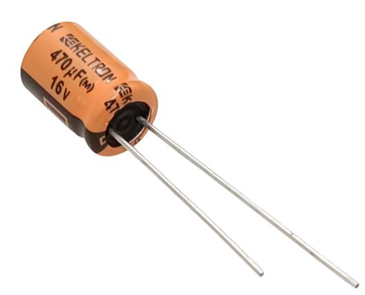 470uF 16V High Quality Electrolytic Capacitor - Keltron (Min Order Quantity 1pc for this Product)