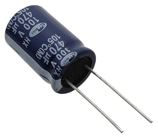 470uF 100V 105°C Electrolytic Capacitor - Samwha (Min Order Quantity 1pc for this Product)