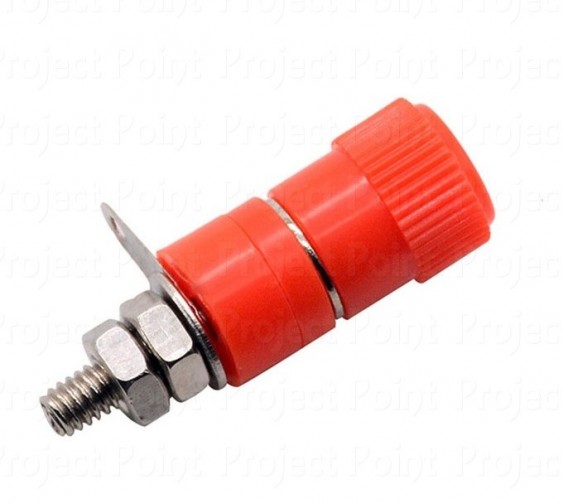 4mm Banana Socket - Speaker Binding Post - Red (Min Order Quantity 1pc for this Product)