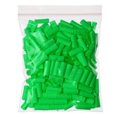 Pre-Cut Heat Shrink Tube 5mm x 20mm Green - 100 Pcs (Min Order Quantity 1pc for this Product)