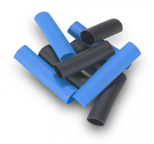 Pre-Cut Heat Shrink Tube 5mm x 30mm Blue and Black - 100 Pcs (Min Order Quantity 1pc for this Product)