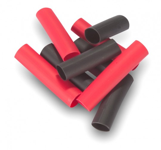 Pre-Cut Heat Shrink Tube 5mm x 20mm Red and Black - 100 Pcs (Min Order Quantity 1pc for this Product)