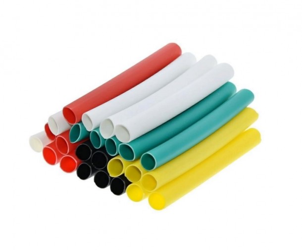 Pre-Cut Heat Shrink Tube 5mm x 100mm Assorted - 100 Pcs (Min Order Quantity 1pc for this Product)