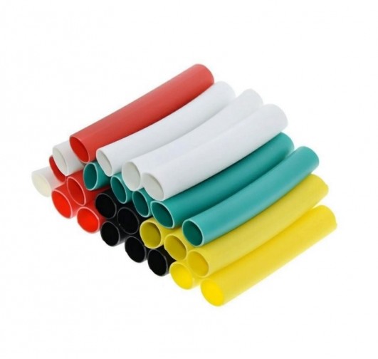 Pre-Cut Heat Shrink Tube 5mm x 40mm Assorted - 100 Pcs (Min Order Quantity 1pc for this Product)