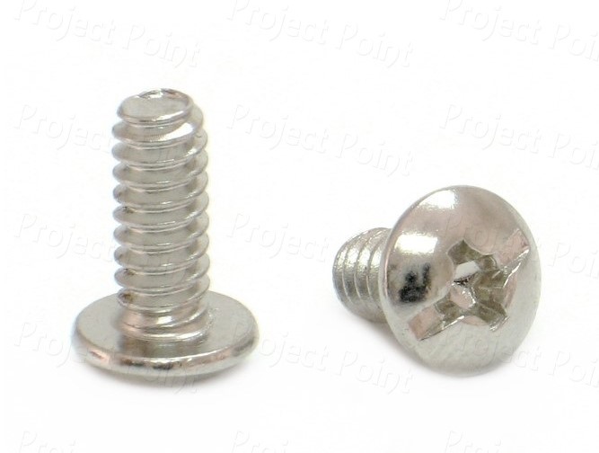 UNC 6-32 Slotted Phillips Combo Pan Head Machine Screw - 9mm (Min Order Quantity 1pc for this Product)