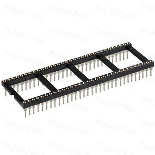 64-Pin High Reliability Machined Contacts IC Socket (Min Order Quantity 1pc for this Product)
