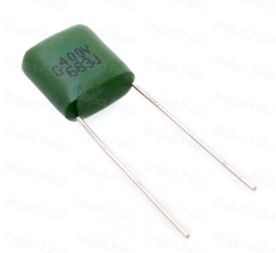 0.068uF - 68nF 400V Non-Polar Polyester Capacitor (Min Order Quantity 1pc for this Product)