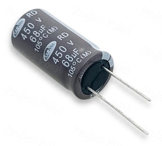 68uF 450V 105°C Best Quality Electrolytic Capacitor - Samwha (Min Order Quantity 1pc for this Product)