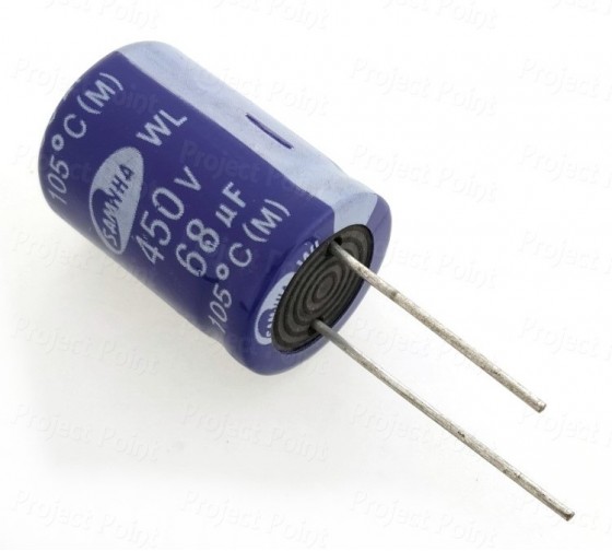 68uF 450V Best Quality Electrolytic Capacitor - Samwha (Min Order Quantity 1pc for this Product)