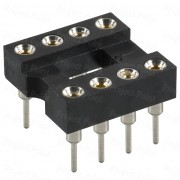 8-Pin High Reliability Machined Contacts IC Socket