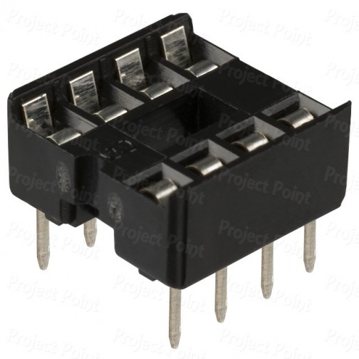 8-Pin Low Cost IC Socket (Min Order Quantity 1pc for this Product)